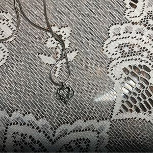 James Avery Retired Small Filigree Heart Pendant
